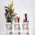 BOYOWO David Statue Greek Bust Face Vase Head Planter Roman Cute Room Decor Aesthetic Dark Academia Room Decor Bookshelf Sculpture Coquette Room Decor 6'' White Resin no Flower