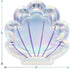 Mermaid Party Shell Shaped Iridescent Paper Plates and Metallic Beverage Napkins (Serves 16)