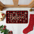 Artoid Mode Buffalo Plaid Snowflake Believe Decorative Doormat, Seasonal Winter Christmas Holiday Low-Profile Floor Mat Switch Mat for Indoor Outdoor 17 x 29 Inch