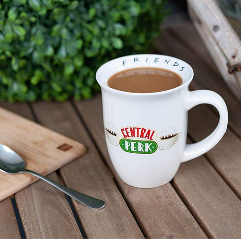 Silver Buffalo Friends Central Perk Ceramic Coffee Mug, 16 Ounce, White