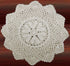 Creative Linens 6PCS 12 Inch Round Handmade Cotton Crochet Lace Doilies with Hearts Beige, Set of 6 Pieces For Valentine's Day, Mother's Day, Wedding Decoration