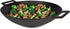Jim Beam 12'' Pre Seasoned Heavy Duty Construction Cast Iron Grilling Wok, Griddle and Stir Fry Pan