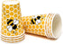 Bumble Bee Party Supplies Tableware Set Includes 24 9" Plates 24 7" Plate 24 9 Oz Cup 50 Lunch Napkin Honey Bees Honeycomb Baby Shower & Happy Bee Day Birthday Disposable Paper Dinnerware Decorations
