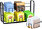 High Capacity 120 Tea Bags Organizer Storage and Display Rack for Cabinet and Counter, Wall Mount Available