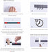 Stainless Steel Magnetic Knife Strip Holder for Wall with 3 Hooks 16 Inch, 25% Stronger Magnet, Adhesive Magnetic Knife bar Rack No Drilling - by KITCHENDAO
