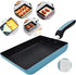 Tamagoyaki Japanese Omelette Pan / Egg Pan - Non-stick Coating - Rectangle Frying Pan Mini Frying Pan Blue