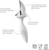 Tovolo Tilt Up Ice Cream Scoop, Ergonomically Balanced Handle, Chrome Plated, Dishwasher Safe, White