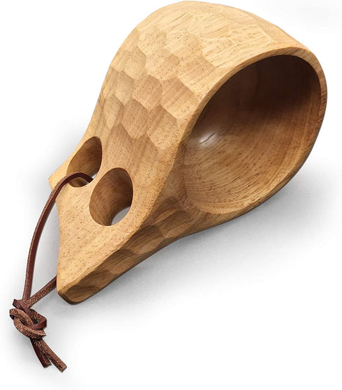 Nordic Style Handmade Finnish Kuksa Ancient Lapland Finland Style Wooden Cup (Armor)