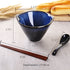 WHJY 20oz Ceramic Japanese Ramen Bowl set,with Chopsticks & Spoon, Porcelain Bowl for Soup, Noodle, Udon and Soba, Noodle Bowl