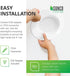 Sunco Lighting 10 Pack 4 Inch LED Recessed Downlight, Baffle Trim, Dimmable, 11W=60W, 4000K Cool White, 660 LM, Damp Rated, Simple Retrofit Installation - UL + Energy Star