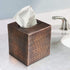 Monarch Abode Monarch Copper Finish Hand Hammered Metal Tissue Box Cover