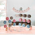 weddingwish Acrylic Donut Wall Display Stand ?Donut Stand, 1PCS Crystal Donut Wall On Table Donuts Rack Display with 9 Pillars for Christmas?Donut Party Decorations, Baby Showers, Birthday Party