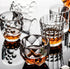 Yesland 6 Pack Crystal Whiskey Glasses - 10 Oz Old-Fashioned Lowball Scotch Glasses - Lead-Free Diamond Rocks Whiskey Glasses for Scotch and Whisky Lovers, Men, Husband or Dad