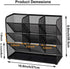 Marbrasse Mesh Desk Organizer, Multi-Functional Pen Holder, Pen Organizer for desk, Desktop Stationary Organizer, Storage Rack for School Home Office Art Supplies (Mesh Pen Holder)