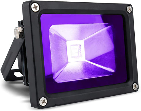 LANFU 10w Black Light Lanfu high Power LED Flood Light IP65 85V-265V AC for Party Supplies, Neon Glow, Fishing, Curing, Dancing Party, Aquarium, Wedding