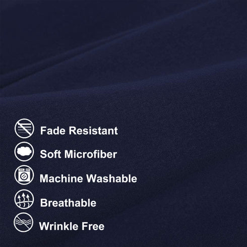 uxcell Set of 2 Body Pillow Cover, Soft Microfiber Pillow Cases Weave for 90 GSM Ployester, Full Pillowcases for Body Pillows Body(20"x48") Navy