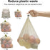 Reusable Cotton Produce Bags-Durable Organic Cotton Mesh Produce Bags ECO-Friendly Grocery Bags with Tare weight 4 Sizes 12 Packs Lightweight Machine Washable Vegetable Bags with Organizing Drawstring