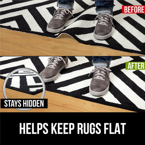 Gorilla Grip Extra Strong Rug Pad Gripper, 5x7 FT, Grips Keep Area Rugs in Place, Thick, Slip and Skid Resistant Pads for Hard Floors, Under Carpet Mat Cushion and Hardwood Floor Protection