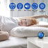 Analog Alarm Clock Battery Operated for Bedrooms Adults Kids Teens Bedside Non Ticking Alarm Clocks Metal No Snooze (Blue)