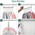 Meetu Space Saving Hangers Metal Clothes Hangers 6X2 Slots Magic Hanger Cascading Hanger Updated Hook Design Closet Organizer Hanger (Pack of 4)