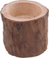 RDEXP Natural Pine Wooden Candle Holder Inner Dia 1.57in Depth 0.59in Handmade Candlesticks for Home Decoration Set of 4