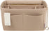 Purse Organizer Insert, Felt Purse Organizer with Zipper and Sewn Bottom Insert, Fit Speedy Neverfull Gracefull, Tote, Handbag, 5 Sizes (X-Large, Beige)