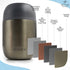 Zulay Vacuum Insulated Soup Thermos 16 oz - Stainless Steel Food Thermos For Hot Food For Adults and Kids - Leakproof Insulated Food Jar For Hot Food Thermos For Soup with Foldable Spoon (Dark Gray)