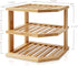 Casafield 3-Tier Bamboo Corner Shelf, Kitchen Cabinet and Countertop Storage Organizer