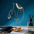 Vermkrey Metal Female Face Jewelry Display Rack Jewelry Tower Display Stand Storage Shelf Necklace Desktop Decoration Hanging Jewelry Rack, Gold