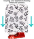 Stand Mixer Cover with Pocket Compatible 4.5-6 Quart Kitchen Aid Mixer, Mixer Covers Fits All Tilt Head & Bowl Lift Models, Kitchen Small Appliance Cover JJZ584