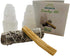 2 Selenite Natural Towers Skyscraper 4" Tall, 1 Organic California White Sage Smudge Stick 4" and 1 Palo Santo Stick From Perº - Salvia- Protection from Negative Energy Reiki Chakra Crystal Healing