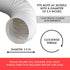 Kraftex Air Conditioner Hose. Portable Exhaust Vent with 5.9" Diameter, Clockwise Thread & Length up to 80". Compatible with LG many Portable Air Conditioners