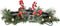 DearHouse Christmas Candle Holder Centerpiece, Pine Cones and Red Gold Berry Table Centerpiece with 3 Candle Holders Table Accent Centerpiece for Festival Home Decoration22 x10 x5(L x W x H)