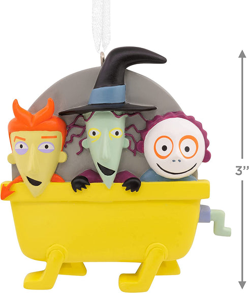 Hallmark Disney Tim Burton's The Nightmare Before Christmas Lock, Shock and Barrel Christmas Ornament