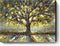 Canvas Wall Art Hand-Painted,12"x 16" Framed Trees Oil Painting Wrapped? Modern Rural Artwork for Living Room Bathroom Restaurant Bedroom Gallery Coffee Shop Decorations (12x16 inch)¦
