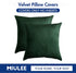 MIULEE Pack of 2, Velvet Soft Solid Decorative Square Throw Pillow Covers Set Cushion Case for Sofa Bedroom Car 20 x 20 Inch 50 x 50 cm