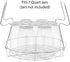CONCORD 12" Stainless Steel Canning Rack. Holds 8 Pint or 7 Quart Jars. No Rust, Extra Stability. FITS IN POT WITH AT LEAST 12.5" WIDTH. BULK PACKS (2 Pack)
