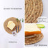 CY SISTERS Woven Placemats Set of 2, Round Placemats for Dining Table, 100% Water Hyacinth, Natural Farmhouse Braided Placemats Wicker Rustic Place Mats, Home, Wedding, Perfect for Indoor Outdoor 14€œ