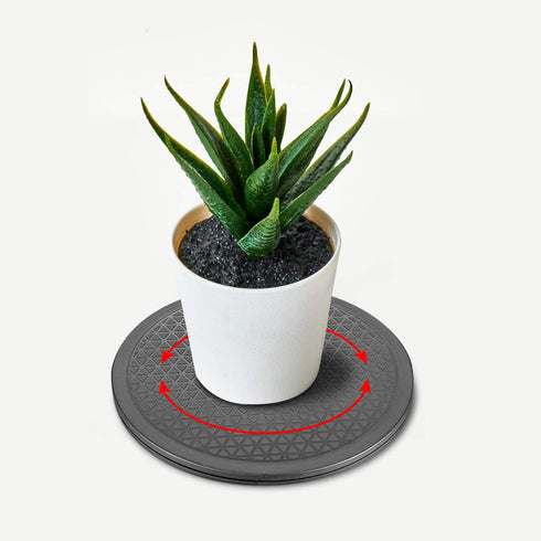 (2 Pack) 12 Inch Heavy Duty Rotating Swivel Stand with Steel Ball Bearings - Lazy Susan Turntable for Flat Panel Monitors, Potted Plants,TV's, Stereo Speakers