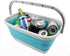 SAMMART 11.6L (3.06 Gallon) Collapsible Rectangular Handy Basket / Bucket (Bright Blue, 1)