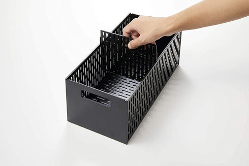 YAMAZAKI home 5021 Stacking Fruit Vegetable Basket, One Size, Black