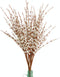 MISSWARM 10 Pieces 29.5" Long of Artificial Flowers Fake Flowers, White Artificial Flowers for Wedding Home Office Party Hotel Indoor or Yard Decoration(White)