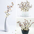 MINYULUA 6 Pieces Artificial White Plum Blossom Faux Flowers Silk Simulation Flowers Bouquet for Home Kitchen Office DIY Hotel Vase Centerpieces Decoration