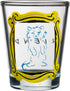 Silver Buffalo Friends Iconic Icons Yellow Frame 4 Pack Mini Glasses, 1.5 Ounces