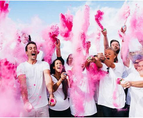 Chameleon Colors Gender Reveal Powder, Pink Color Powder, 2 Pounds (1 Pound Per Bag), Pack of 2