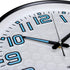 Plumeet Night Light Wall Clocks - 13 Inches Clock with Silent Non-Ticking Glowing Function - Great for Home Kitchen Bedroom - Large Number Battery Operated (Blue Light)
