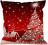 Emvency Set of 4 Throw Pillow Covers Christmas Snowman Let It Snow Red Black Buffalo Plaids Chair Decorative Pillow Cases Home Decor Square 20x20 Inches Pillowcases