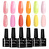 NAILGIL Gel Nail Polish Set- Pastel Gel Polish Kit Pink Yellow Orange Collection Autumn Winter Gel Polish Nail Art Valentine Gift