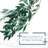 ANPHSIN 3 Pack (16.8ft) Artificial Willow Leaves Vines Twigs- Fake Silk Hanging Willow Plant Greenery Garland String for Indoor Wedding Party Crowns Wreath Decor, Outdoor Wall Garden Decoration