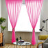 ShinyBeauty Chiffon Curtain 2 Panels Hot Pink 2.4ft x 9ft Tulle Backdrop Curtains Window Voile Curtain 2 Packs 29''x108'' Rod Pocket Elegant Curtains (29''x108'' 2 Panels, Hot Pink)